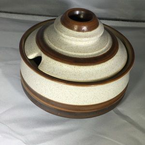 Denby Potters Wheel Red Covered Sugar Bowl
